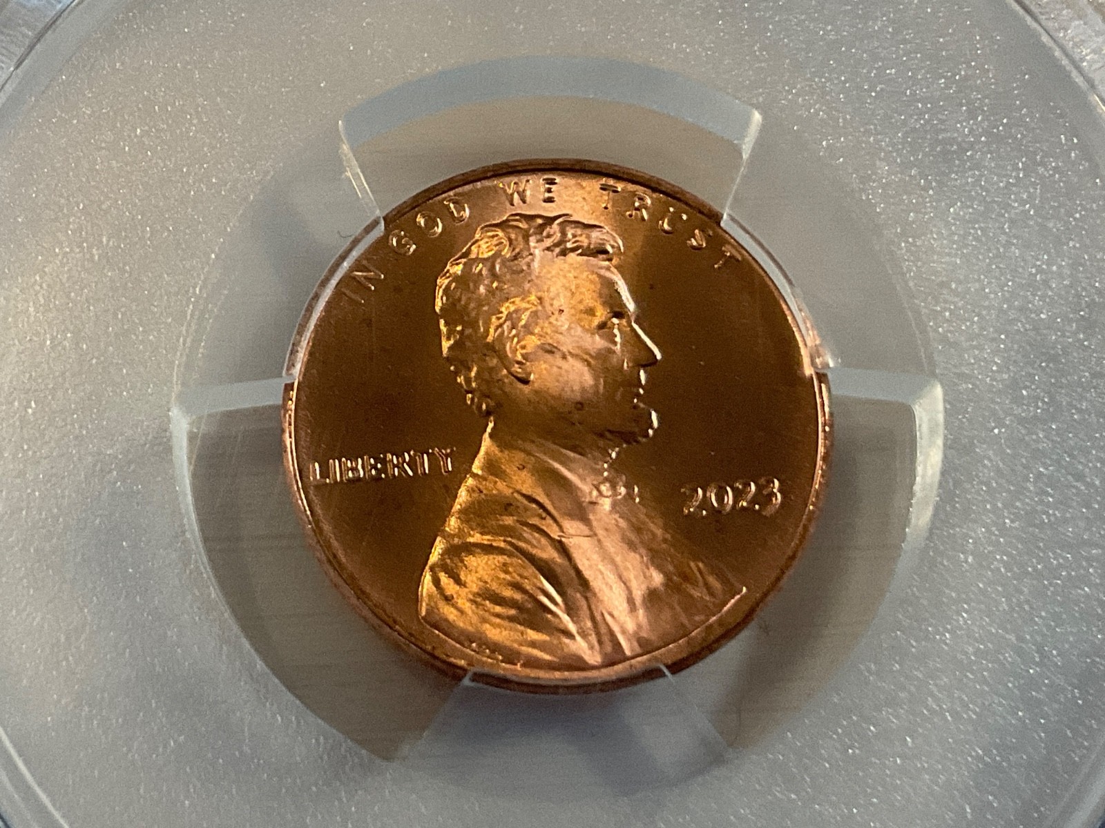2023 VDB Extra V Lincoln Shield Cent - PCGS MS66+ RD UNC 1c Penny Variety BU Gem