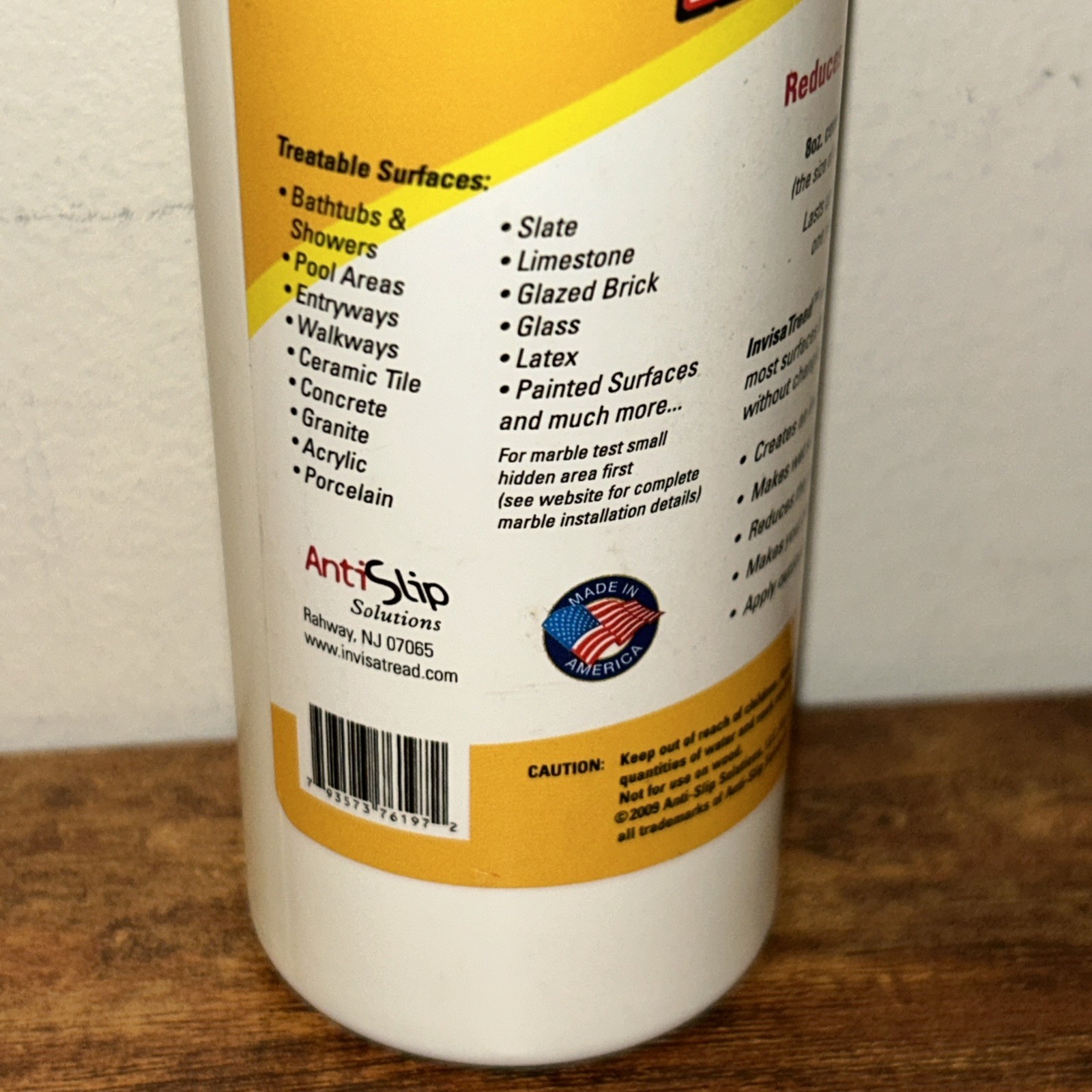 InvisaTread Slip-Resistant Surface Treatment - Set of 3 (75% Full)