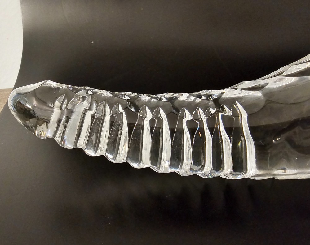 Crystal Cornucopia Heavy Vase