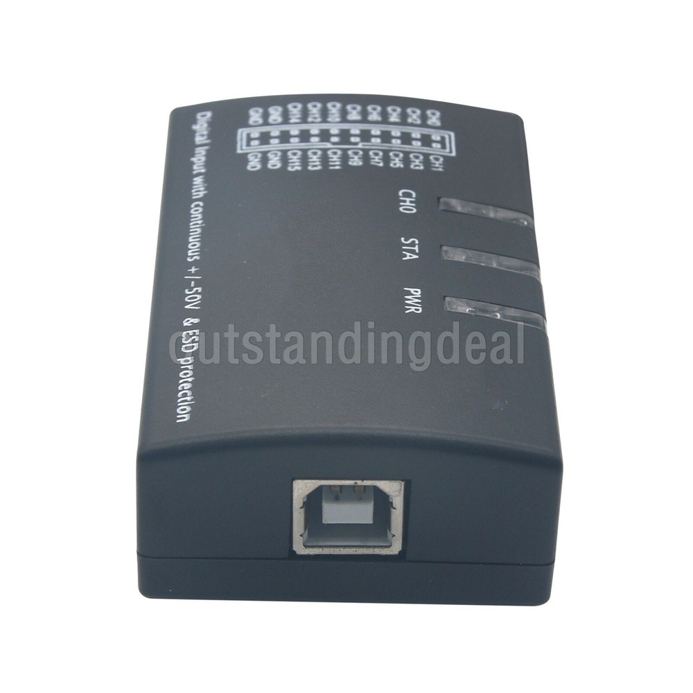 USB Logic Analyzer 100M Max Sample Rate 16CH Version 1.1.34 USA