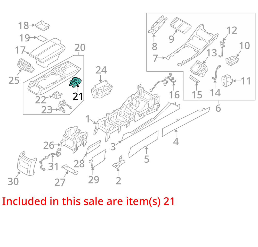 CONSOLE MTD CONTROLLER OEM 17-19 GENESIS G90 1YR WRNTY