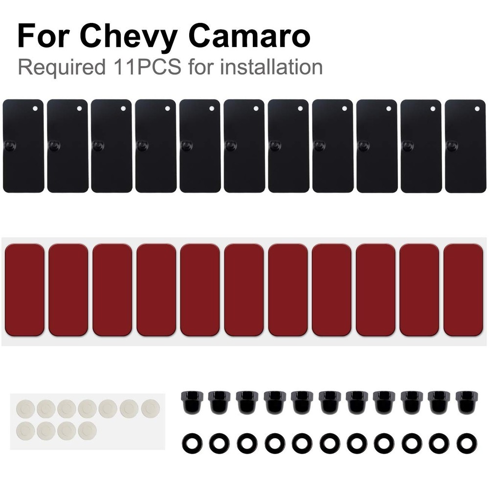 Rear Window Louvers Replacement Hardware Double Side Tape Mounting Tools Kit Set