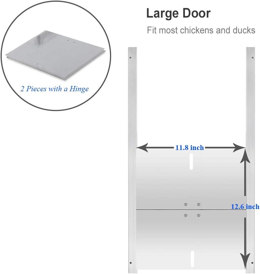 JVR Automatic Chicken Coop Door Opener with Timer, Programmable, Small Size