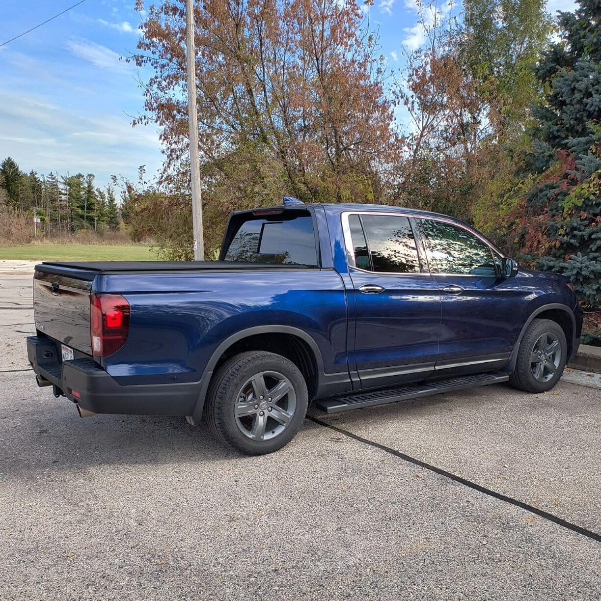 For 2015-2024 Ford F150 Super Crew Cab 6" Running Board Black Side Step Nerf Bar