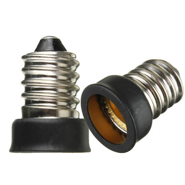 10pc E14 Convert To E12 Adapter Lamp Holder Base Sockets Light Bulbs Candelabra