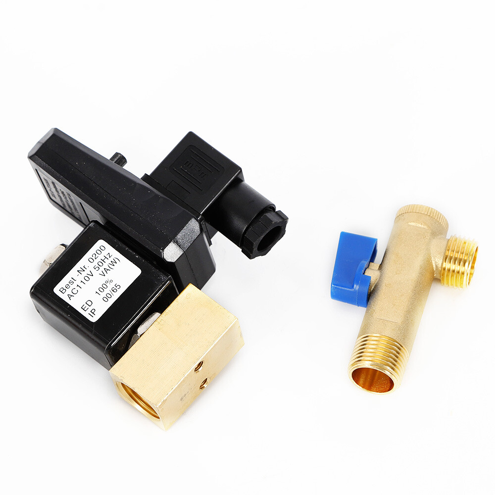 1/2" Automatic Timed Electronic Auto Drain Valve For Air Compressor Water Tank