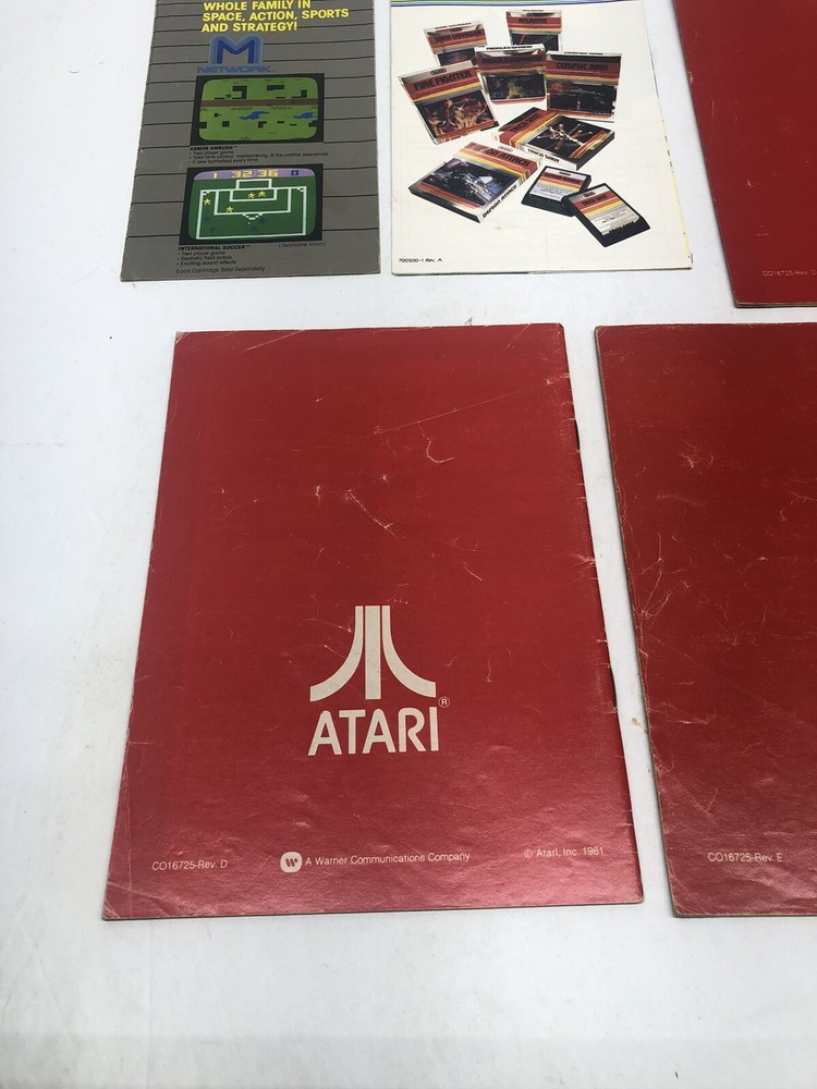 Vintage Atari Game Catalog Lot