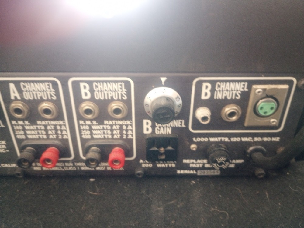 Randall RRM 2-200 Power Amplifier working
