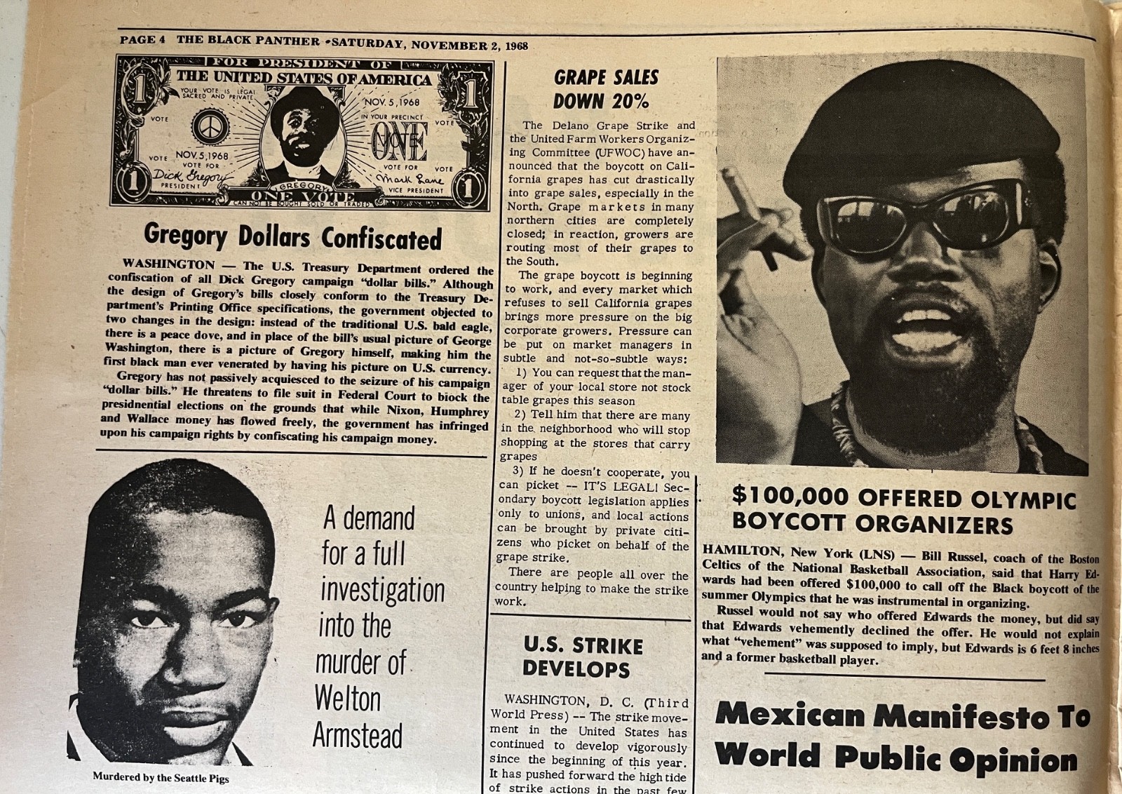 The Black Panther 1968 newspaper Political Posters Cleaver Newton Seale protest