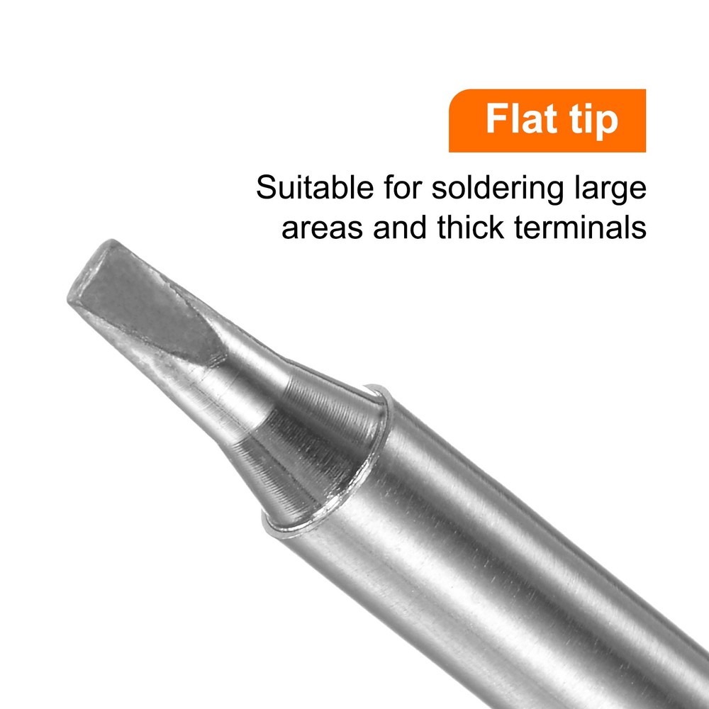T12-D24 Soldering Iron Tips 2.5mm Chisel Width Solder Welding Replacement Tip