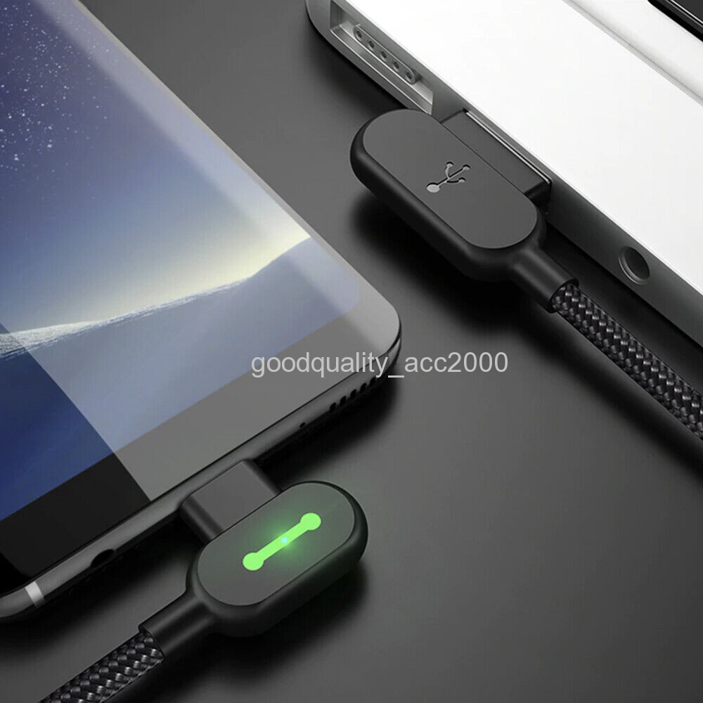 MCDODO 90 Degree Right Angle for iPhone Type C Micro Cable Fast Charge 0.5m - 3m