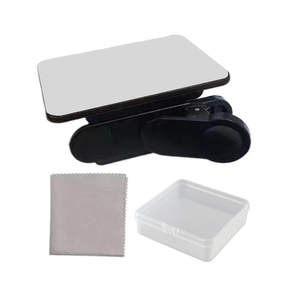 Mirror Effect Lens Smartphone Camera Mirror Reflection Clip Kit