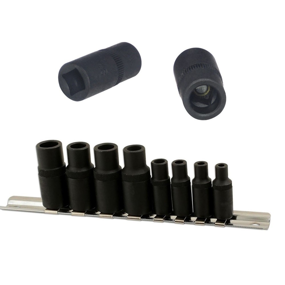 Functional Tap Socket Kit of 8Pcs Compatible with Multiple Drive Sizes