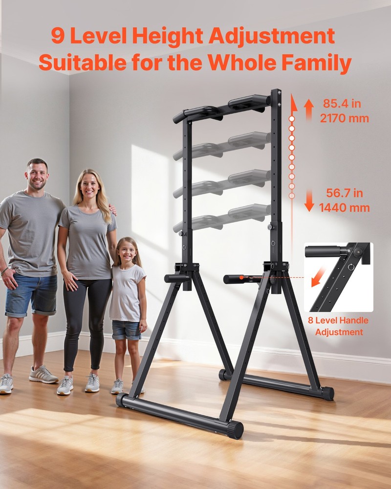 VEVOR Pull Up Bar 330LBS Capacity Pullup Bar Station with Triangular Structure