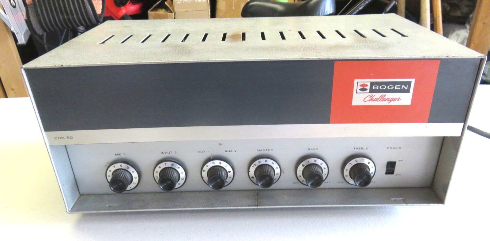 BOGEN CHALLENGER CHB 50 TUBE AMPLIFIER FOR REPAIR OR PARTS