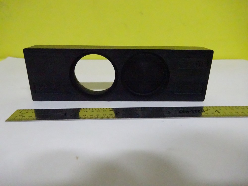 MICROSCOPE PART NIKON SHUT / CLEAR PATH SLIDE OPTICS AS IS BIN#W5-22