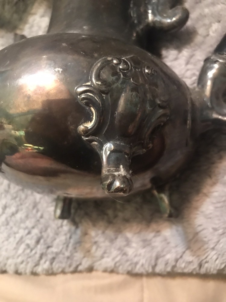 Silverplated Sheffield Silver Company Footed Pitcher Rare!