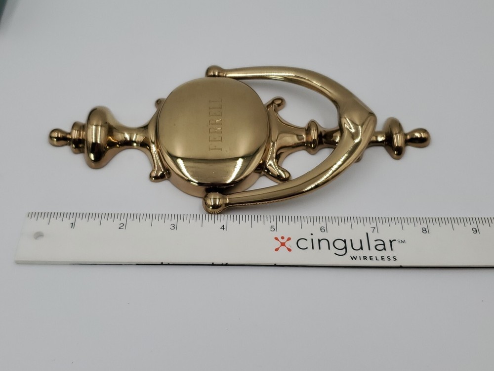 Things Remembered "FERRELL" Polished Solid Brass Door Knocker & Hardware SPAIN