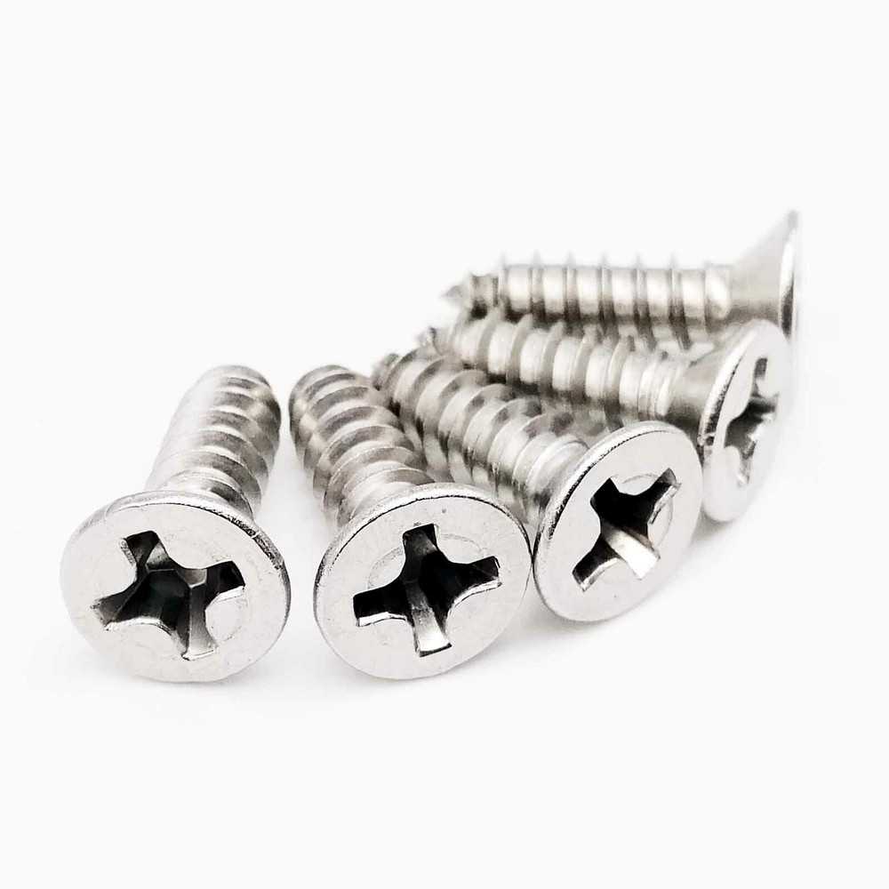 M1-M6.3 SUS304 Mini Micro Phillips Flat Countersunk Head Self-tapping Wood Screw