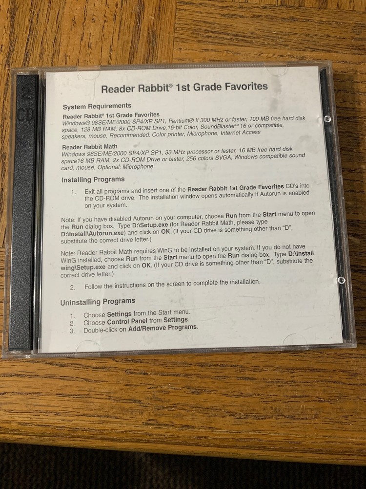 Reader Rabbit Math And First Grade PC Game