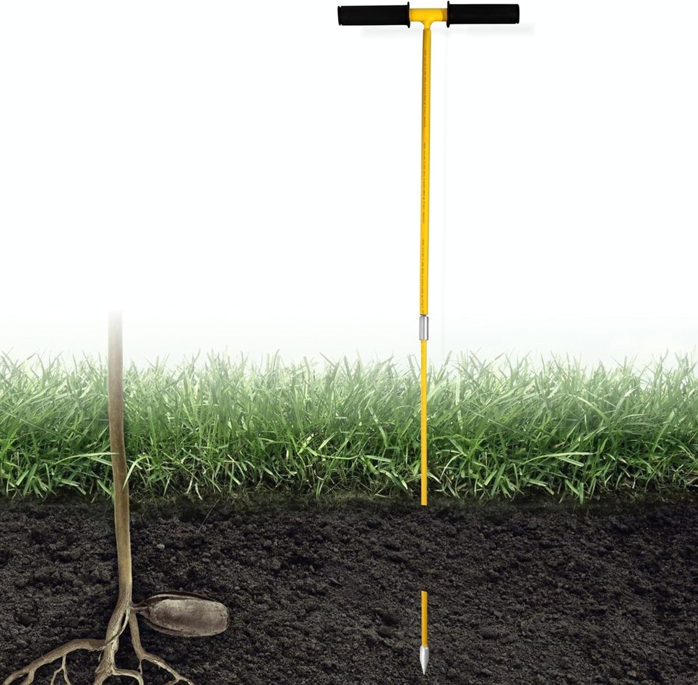 FEBTECH-Metal Soil Probe Rod-Insulated Septic Tank Probe-36-Inch Long Overall