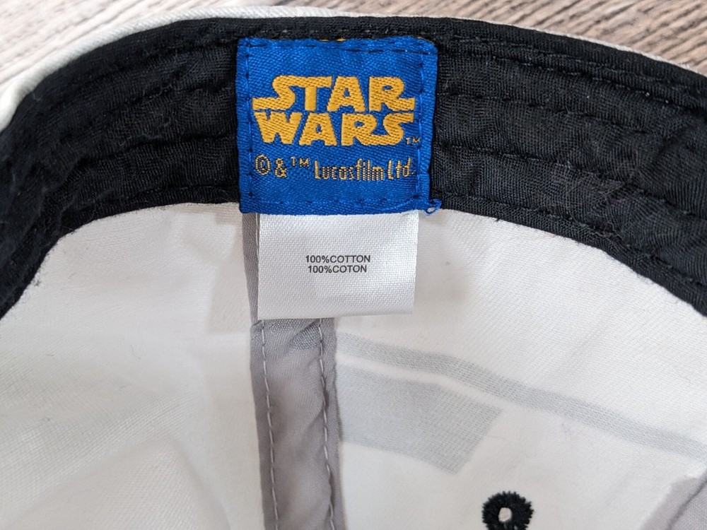Star Wars Storm Trooper White Adjustable Snapback Cap Hat One Size
