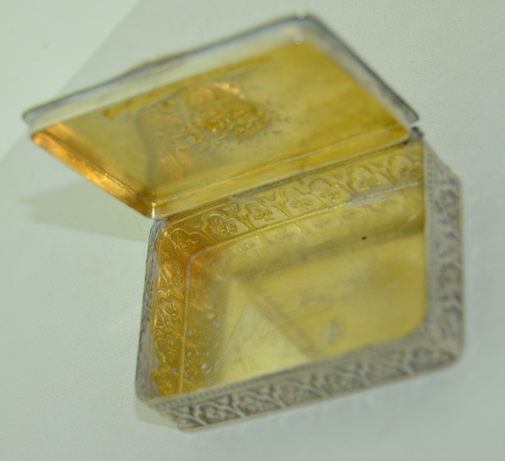 Sterling Silver Repousse German Trinket Box
