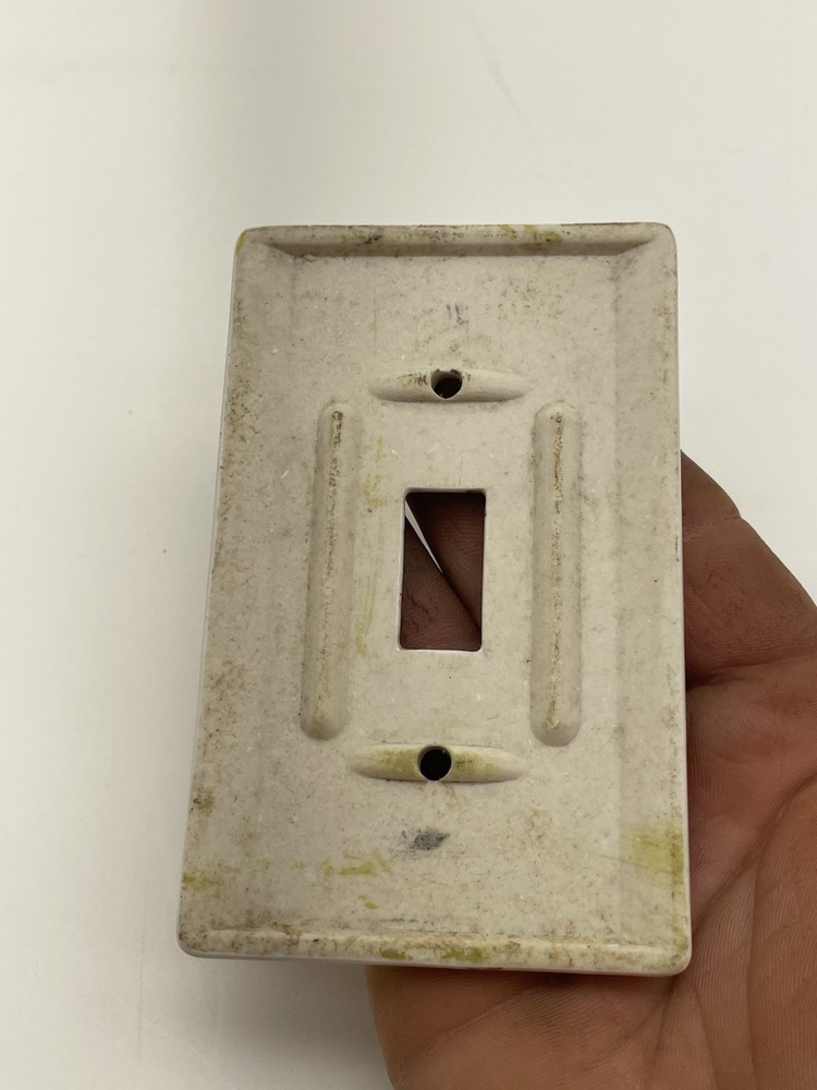 Vintage Porcelain Switch Plate