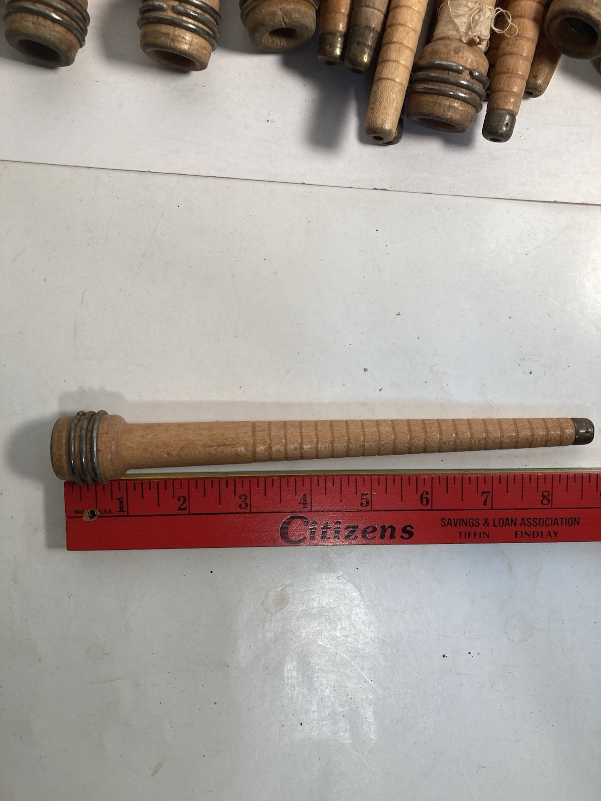 Wood Bobbins Spools Wooden Industrial Style Spindles 8.75" Wooden Quills Lot-30: