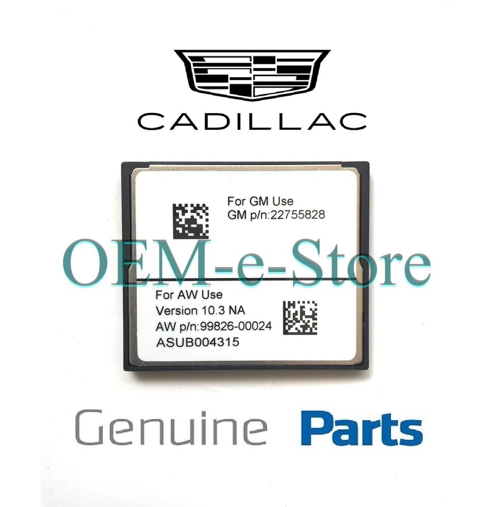 2011 2012 2013 Cadillac Escalade ESV EXT Navigation CF Card DATA U.S Canada Map