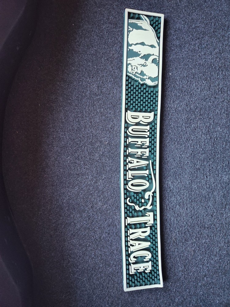 BUFFALO TRACE BOURBON RUBBER BAR MAT.....BRAND NEW Open Package