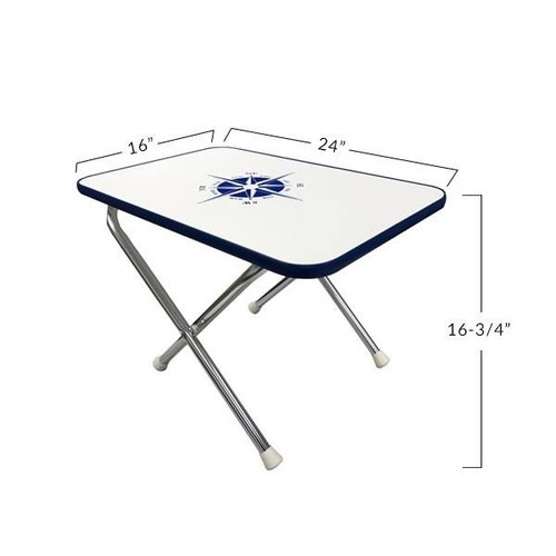 GEN3 MARINE GEN-1-BT-05 Small Rectangular Folding Deck Table
