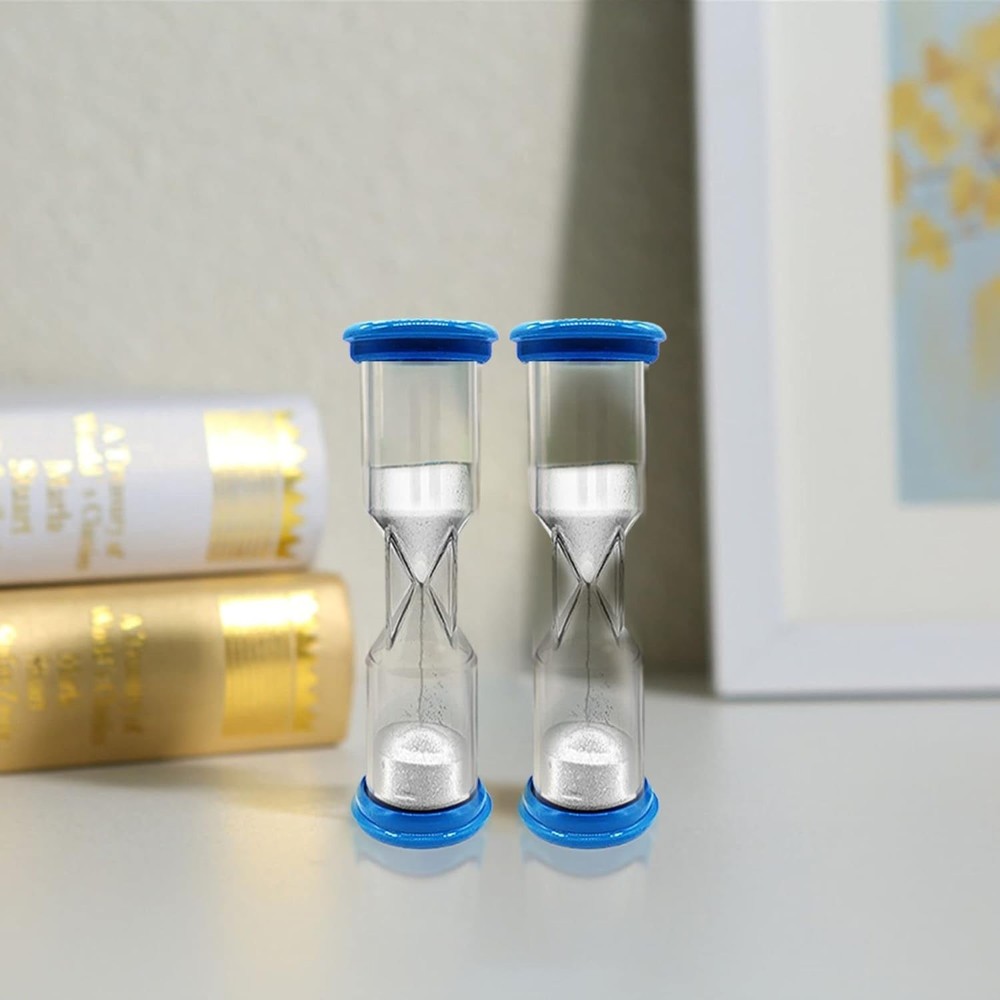 Unique 2 Minute Sand Timer - Blue Acrylic for Timed Testing and Decor