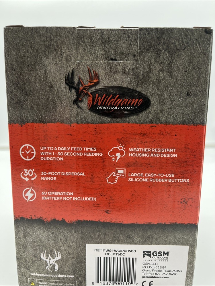 Wildgame Innovations 6V Game Feeder Kit Digital Power Control Unit