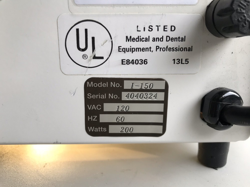 Fiber Optic Light Source Model I-150, 200 Watts High Intensity Halogen