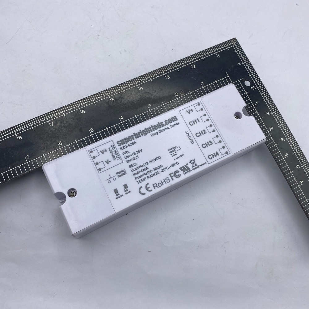 Superbrightleds EZD-4C8A Constant Volt.Led Controller-Signal Amplifier 12-36V ⭐