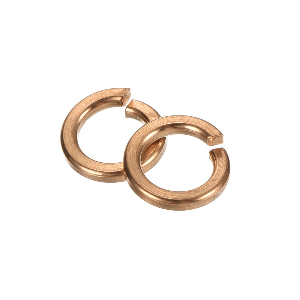 M6 Split Lock Washer, 30Pcs Copper Spring Lock Washers