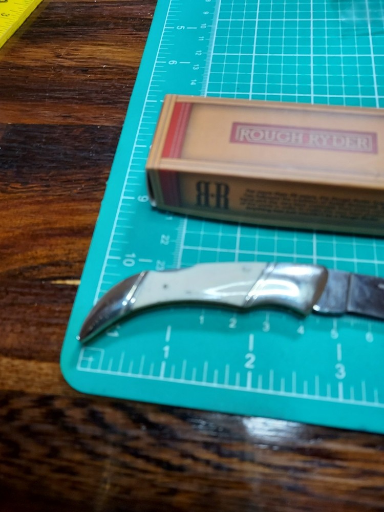 Rough Ryder Small Lockback with Smooth Bone Handle Pocket Knife - NEW