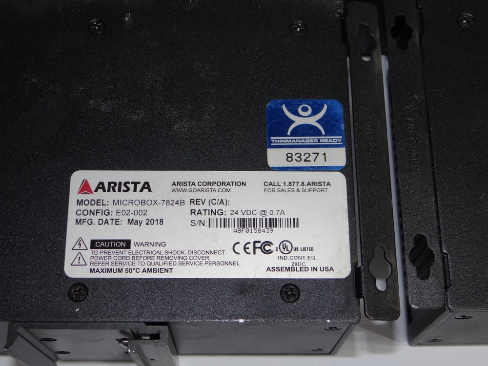 ARISTA MICROBOX-7824B-E02-002 Fanless Computer 2018
