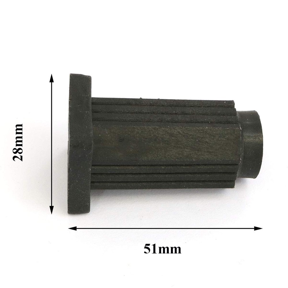 heyous 4PCS Plastic Caster Sleeve Square Insert Black Socket...