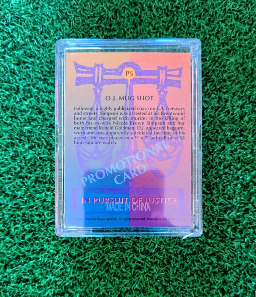 OJ Simpson Custom Drip Box With Black Glove Display Case