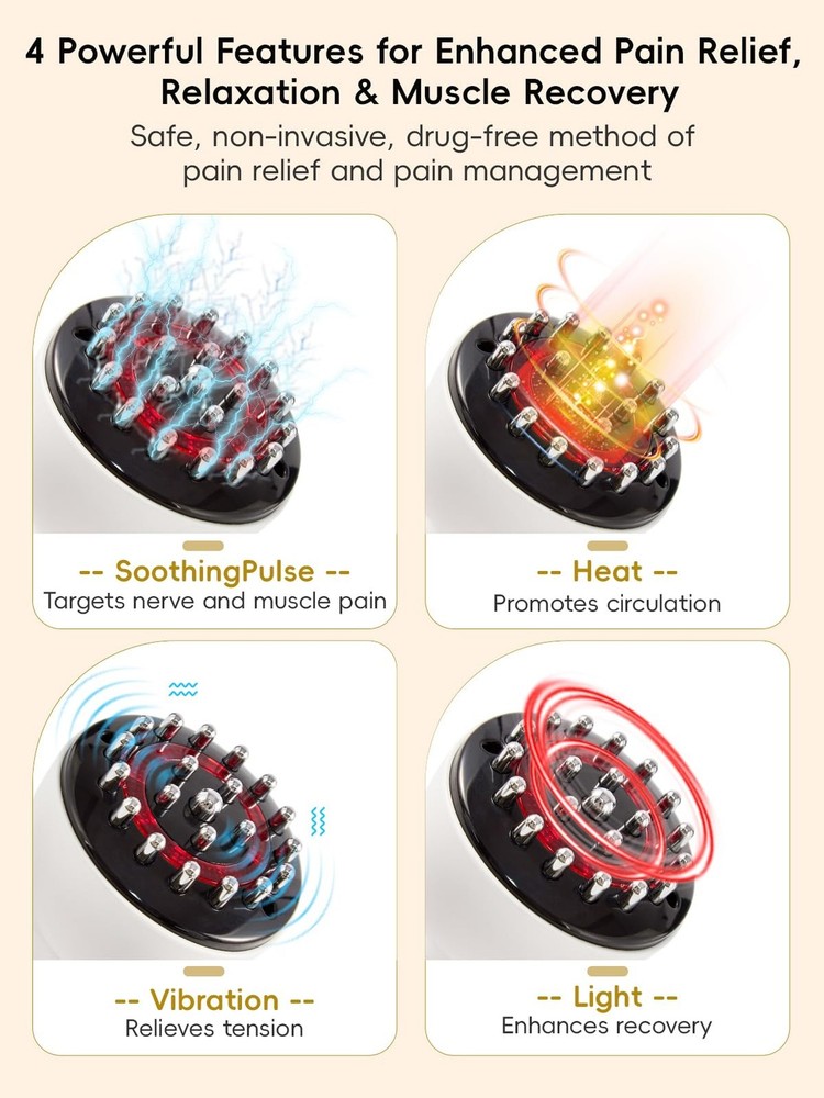 Sciatica Pain Relief Devices – Deep Tissue Massager with Multi-Mode Techno