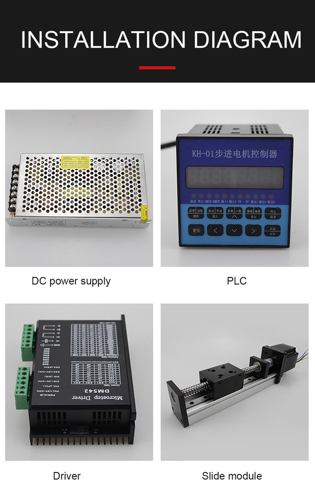 Ball Screw CNC Linear Motion Rail Guide Slide Linear Stage Actuator Table Motor