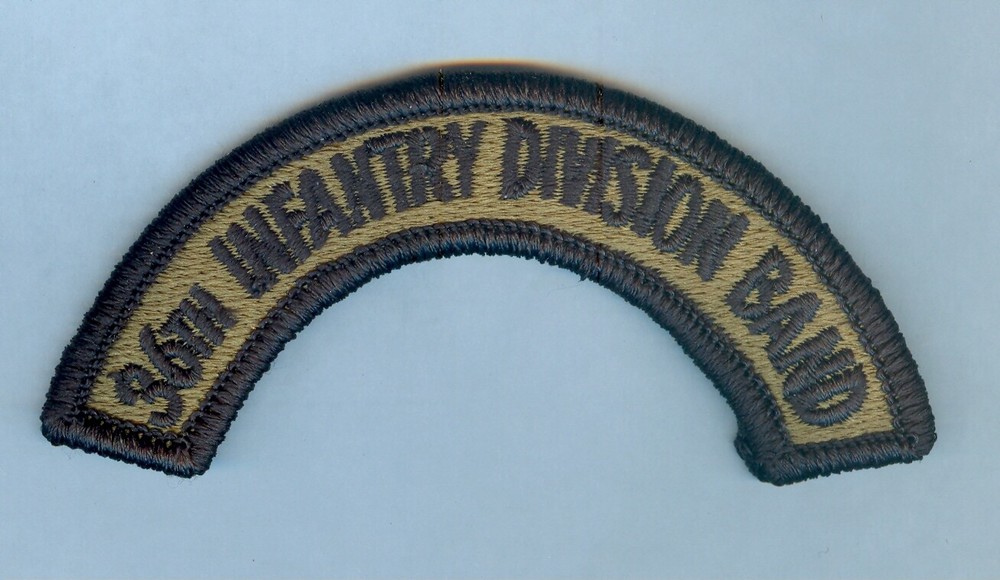 36th INFANTRY DIVISION BAND  (ARNG) - MULTICAM SUBDUED .... MINT