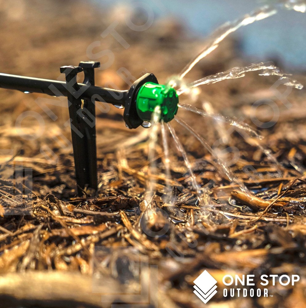 100Pc Adjustable Emitter Dripper Micro Drip Irrigation Sprinkler Watering System