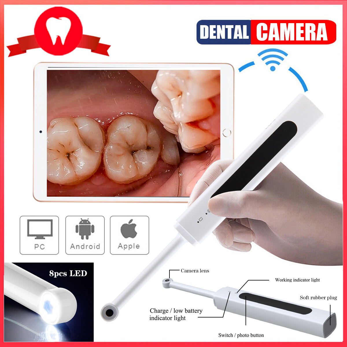Dental Intraoral Camera USB / Wifi Digital Imaging Intra Oral NEW