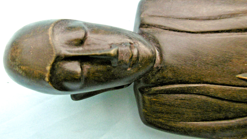 Sculpted Buddhist Wooden Statue