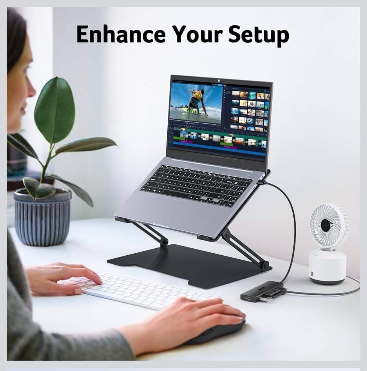 Acer USB Hub 4 Ports, Multiple USB 3.0 Hub, USBA Splitter for Laptop with Typ...