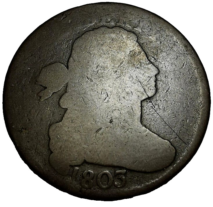 1803 US Draped Bust Large Cent Coin S-260