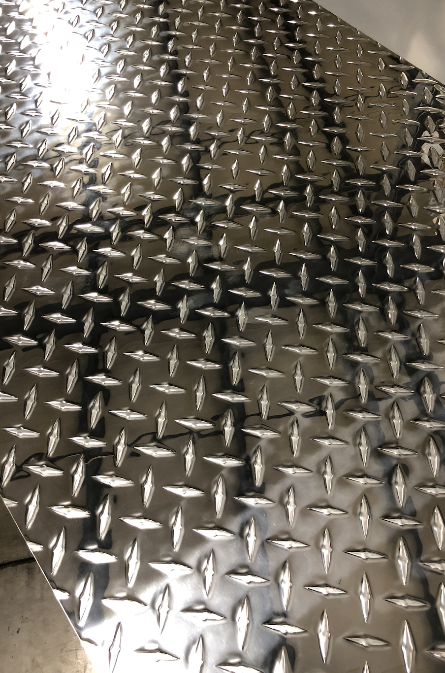 24" x 48" Diamond Plate Aluminum .045" Thick - 18 Gauge (1.15mm)